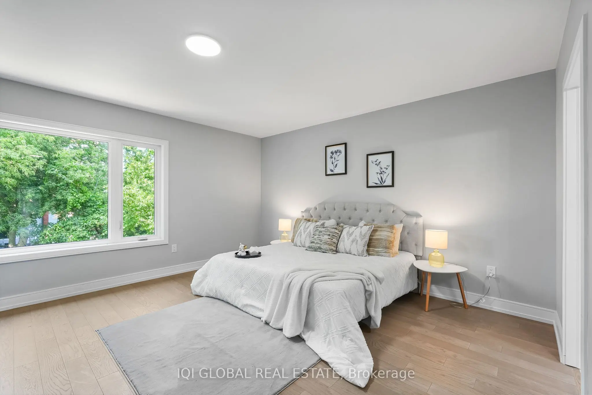 Staged family home basement in Brampton GTA