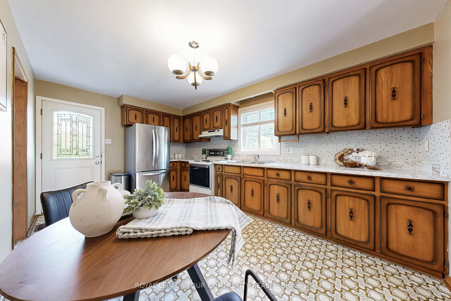 Minimalist staged dining room Toronto GTA