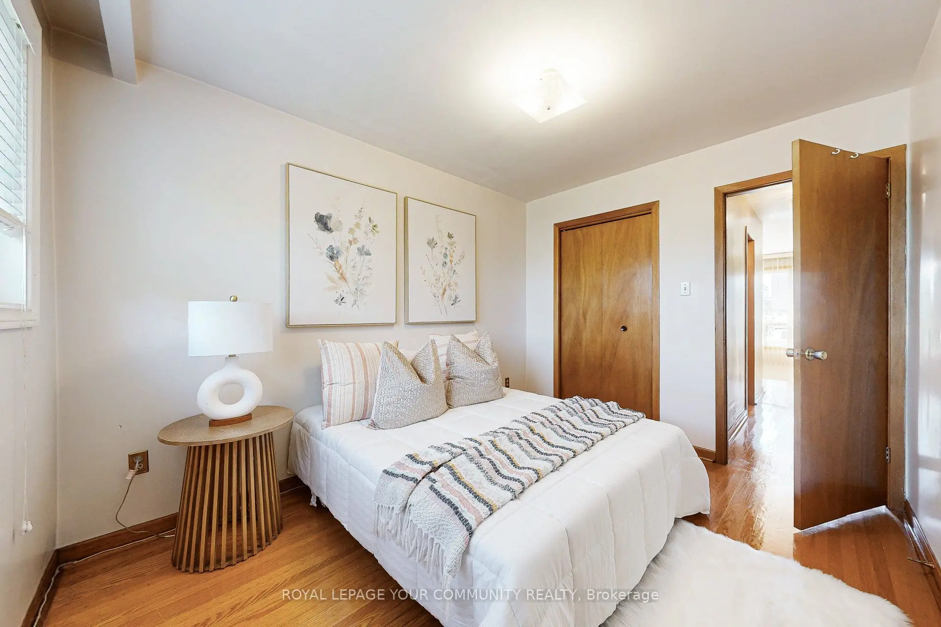 Professional staged entryway in Toronto townhouse