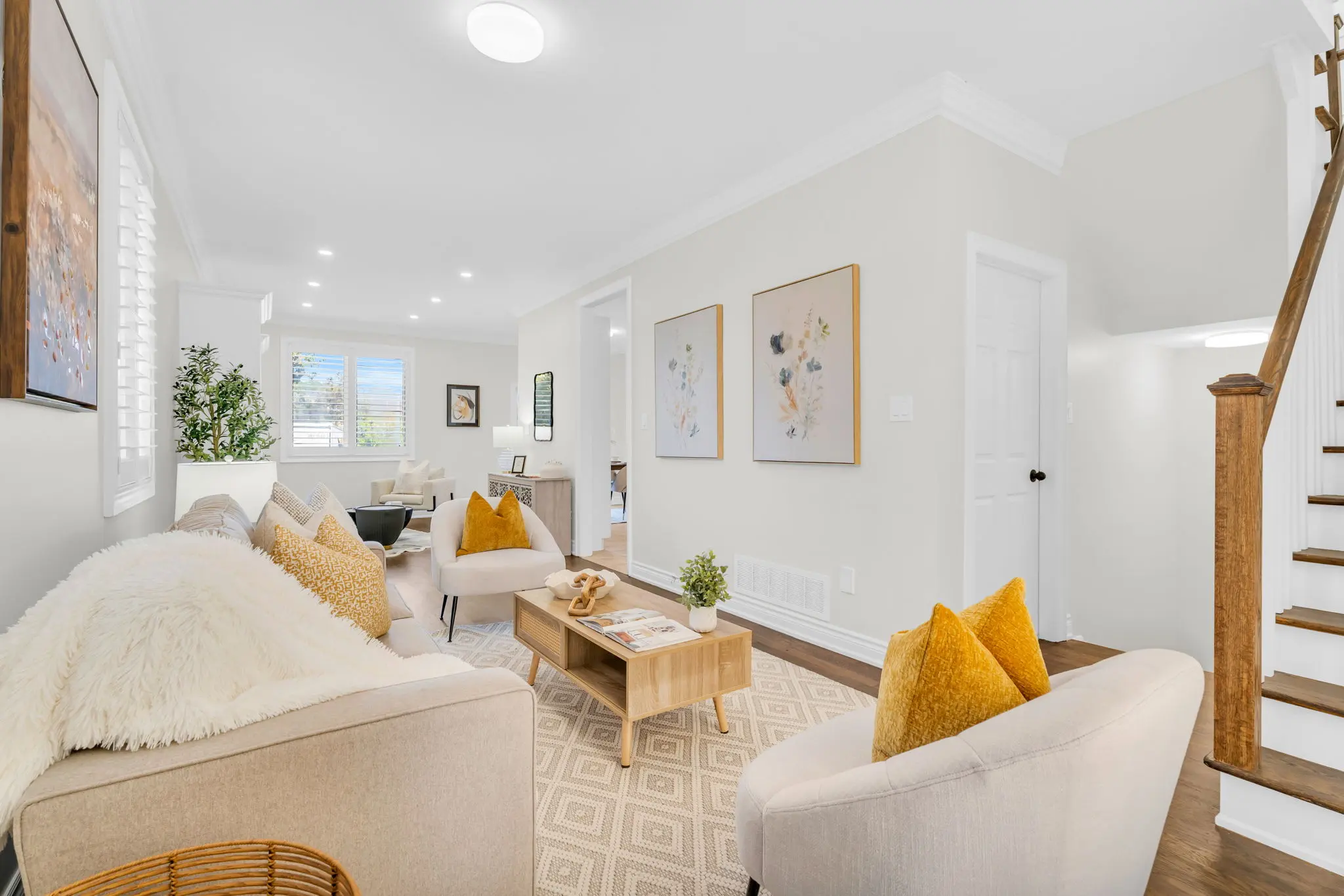 Professional home staging for detached family home in GTA
